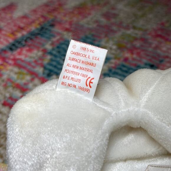 Rare Ty Original Beanie Baby Halo 1998 with Brown Nose - Picture 6 of 10